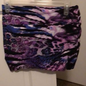 Blue, black n purple skirt